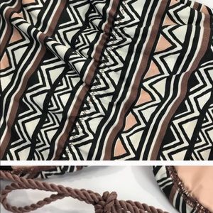 NEW Dolce Vita Bikini Set Stripe Zig Zag Swimsuit